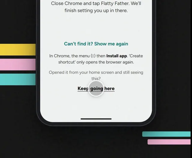 Icon opens the browser again?