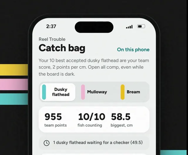 Your catch bag stays open.