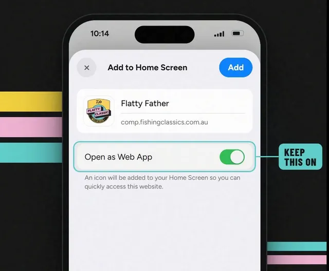 Add it to your home screen.