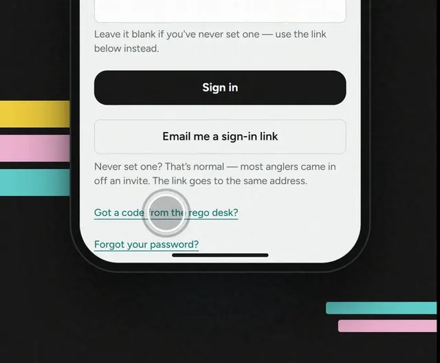 No email? Ask the rego desk.